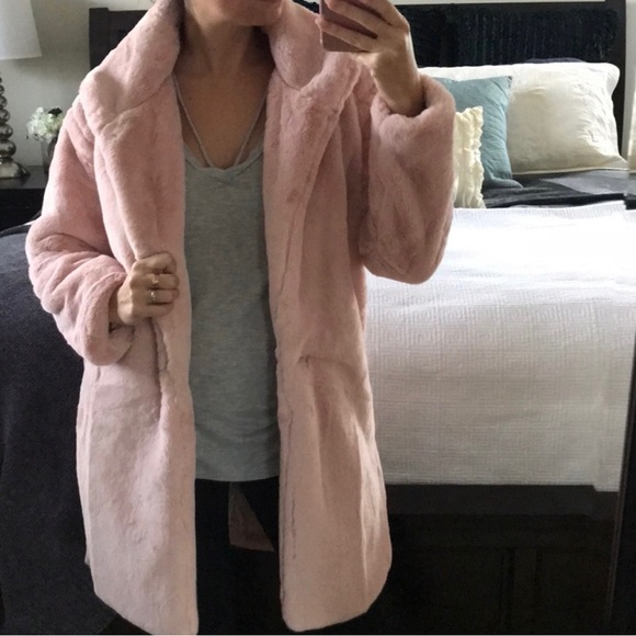 Pink teddy coat - Picture 10 of 10